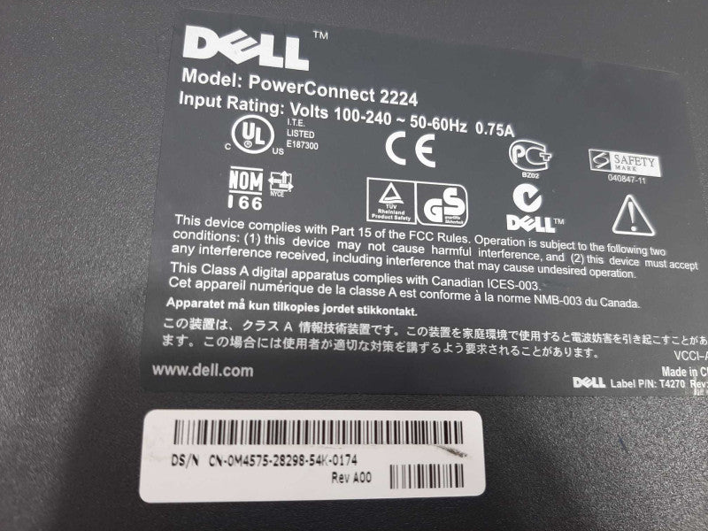 Switch Dell PowerConnect 2224 24-Port 10/100 Ethernet Switch ~