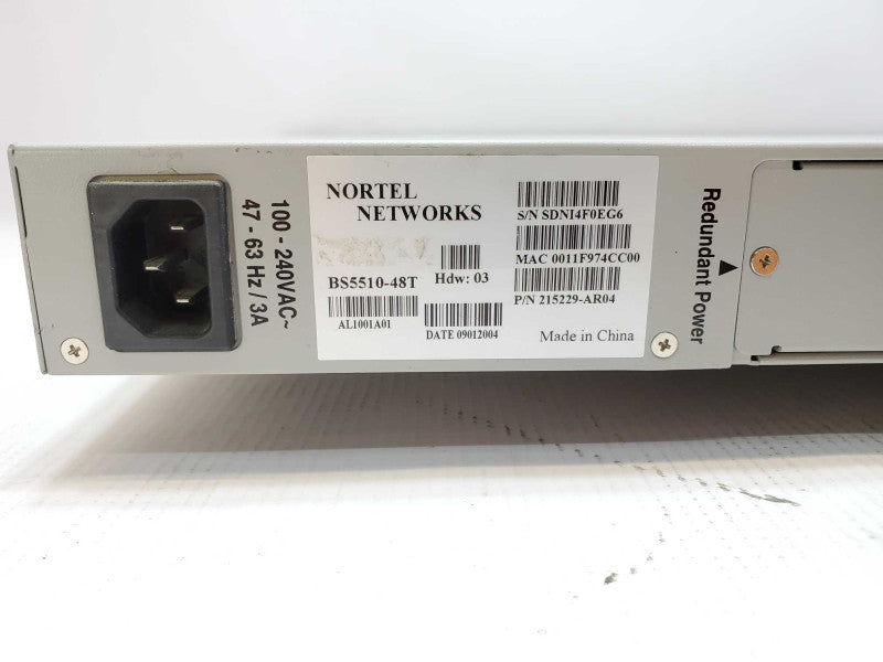 Nortel BayStack 5510-48T Switch (