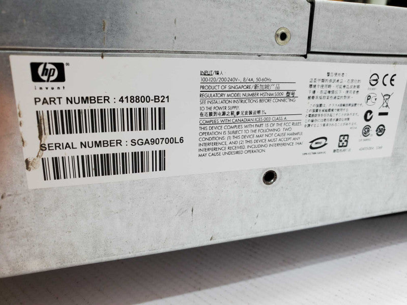 HP 418800-B21 StorageWorks MS70 Drive Array 25x 2.5\\" No HDD (