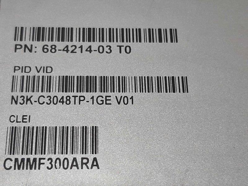 Cisco Nexus N3K-C3048TP-1GE 48x1GE + 4x10G Switch ~