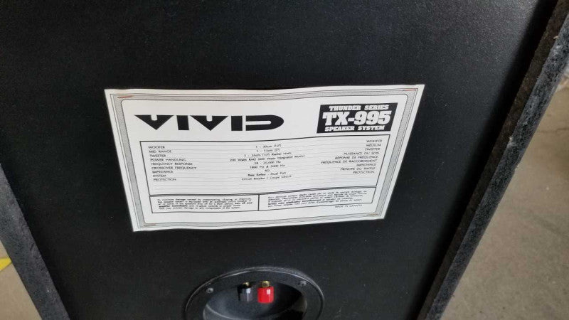 Vivid tx-995 speaker / tested #