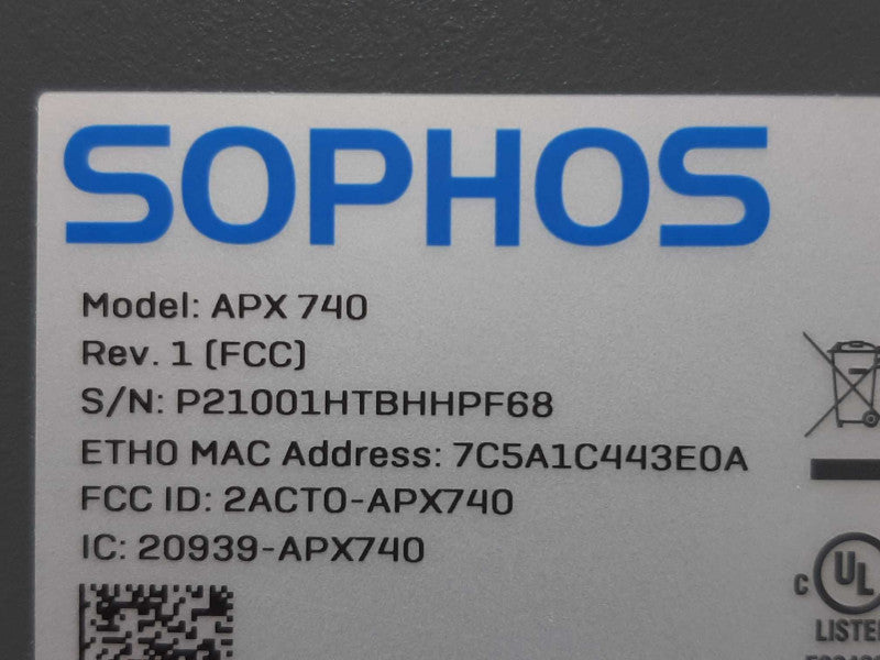 Sophos APX 740 Wireless High-density - Endpoint Protection Unit ~