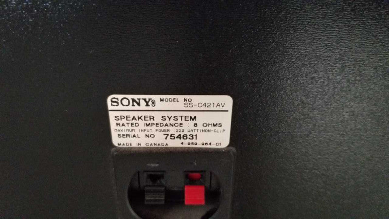 Sony SS-C421AV speaker (single) / tested, see notes #