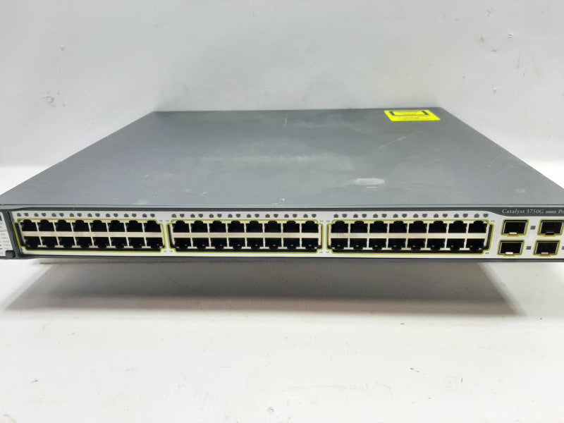 Cisco WS-C3750G-48PS-S 48 Port PoE 3750G Gigabit Switch, FACTORY RESET ~