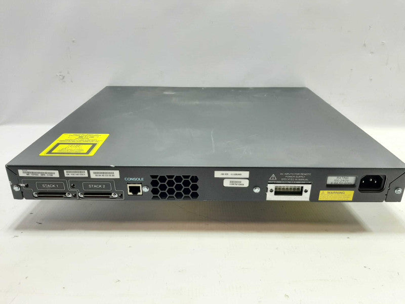 Cisco WS-C3750G-48PS-S 48 Port PoE 3750G Gigabit Switch, FACTORY RESET ~
