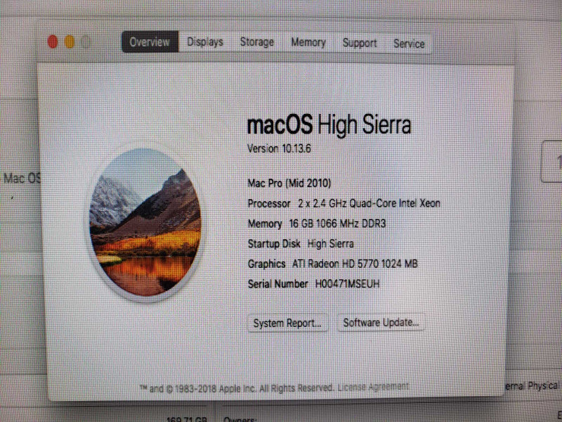 Apple Mac Pro Mid 2010 2xXeon Quad Core 2.4GHz 16GB DDR3 RadeonHD 5770 [