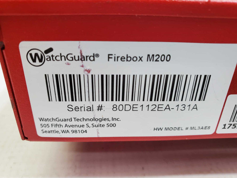 WatchGuard Firebox M200 ML3AE8 Firewall Network Security Applianc )