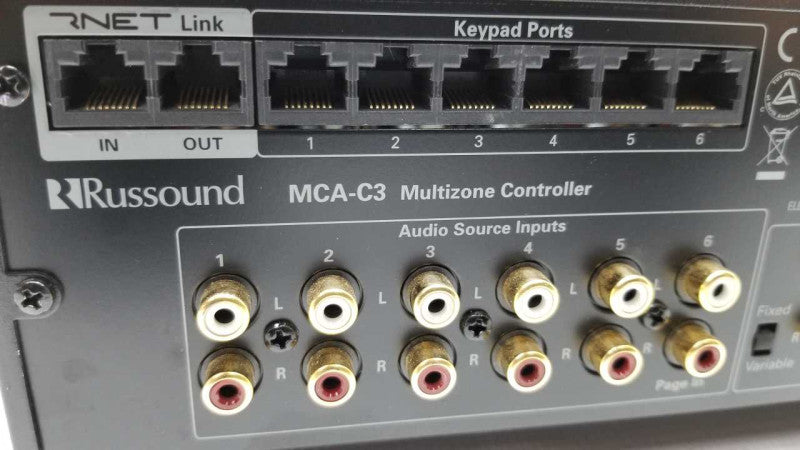 Russound MCA-C3 Multizone controller  Amplifier 6 Inputs 5 Audio outs  #