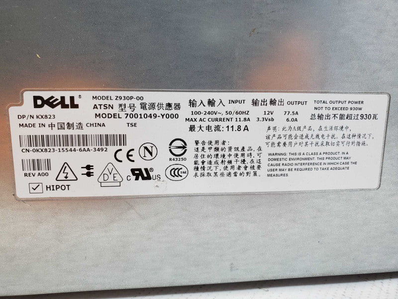 Dell Z930P-00 - 930 Watt Server Netzteil (