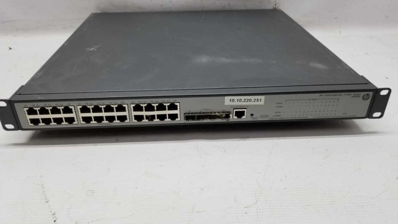 HP v1910-24g-poe 24-Port Gigabit Ethernet Managed Network Switch 170W #