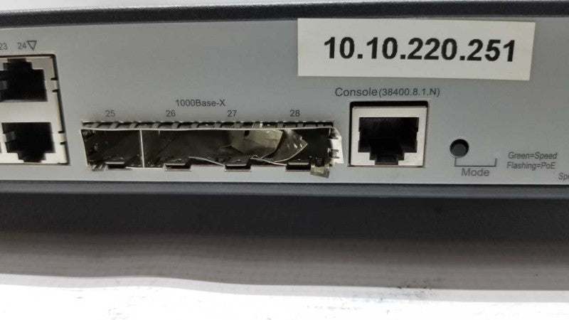 HP v1910-24g-poe 24-Port Gigabit Ethernet Managed Network Switch 170W #