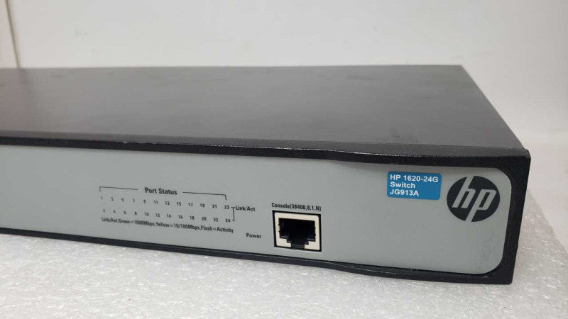 HP 1620-24G JG913A 24x port gigabit switch factory reset _