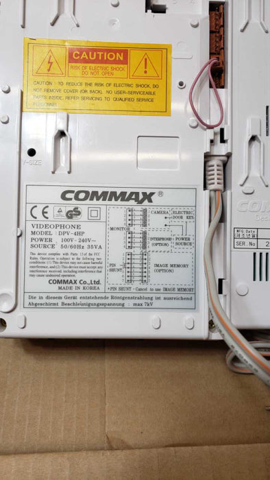 Commax DPV-4HP Video Door Phone Video Intercom 4\\" B/W Flat CRT Monitor, Read _