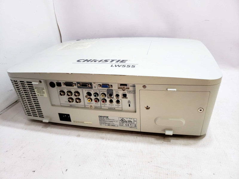 Christie LW555 1280 x 800 5500 Lumens LCD Digital Projector with Mount [