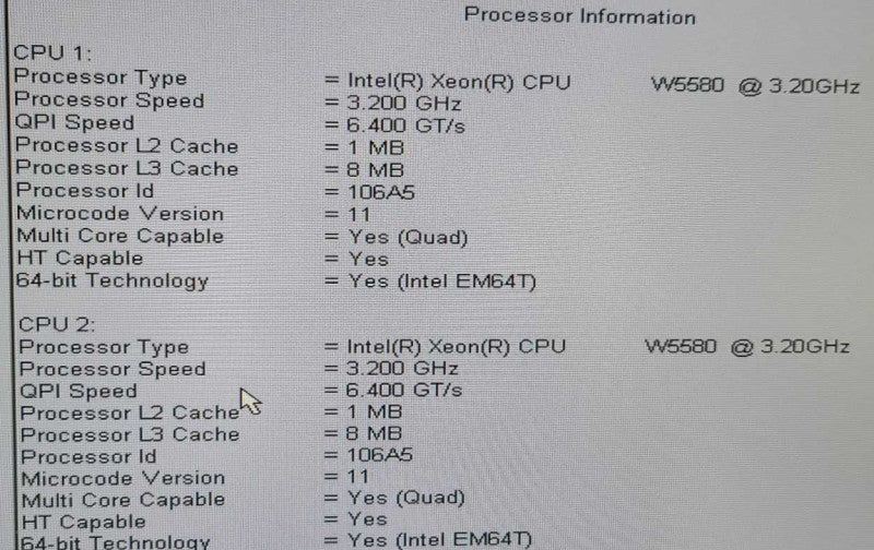 Dell Precision T5500 W5580 3.2GHz 12GB RAM NVIDIA Quadro NVS 295 SAS1068 $