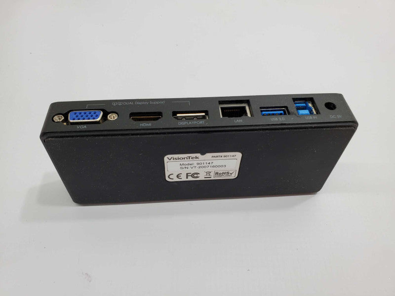 VisionTek VT1000 Universal Dual Full HD USB 3.0 Laptop Monitor Docking... |