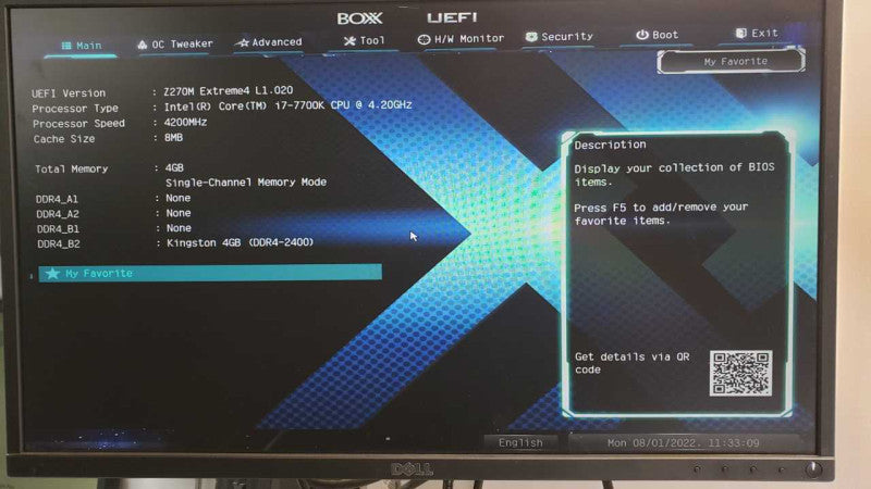 Box APEX2 Custom PC, Core I7-7700K 4.2GHz, 4GB DDR4, No HDD, With HDD Caddies _