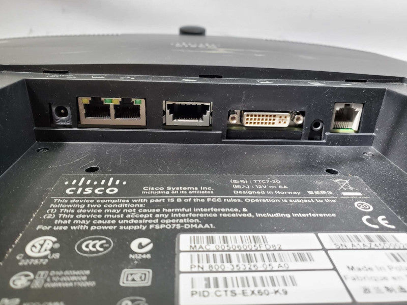 Cisco  EX60 TTC7-20 TelePresence System Video No control panel No Power Supply )