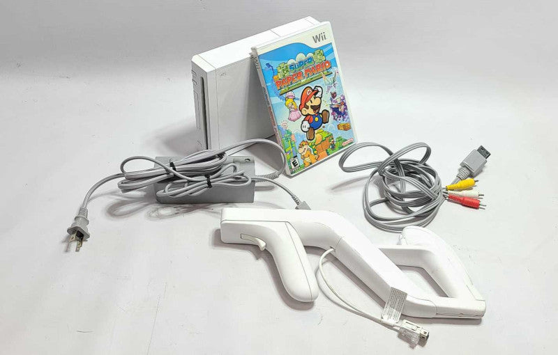 Nintendo Wii RVL-001 Console W/ Accessories + 1 Game See Notes $