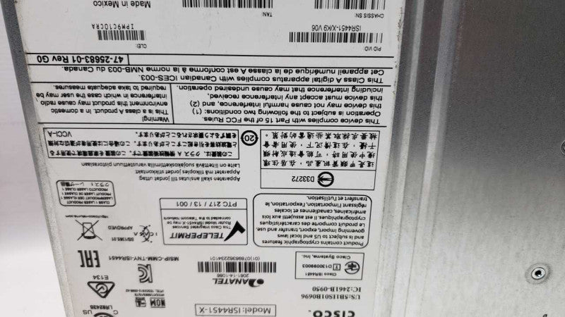 CISCO ISR4451-X/K9 4 Port GIGABIT Integrated Service Router, 1x PSU _