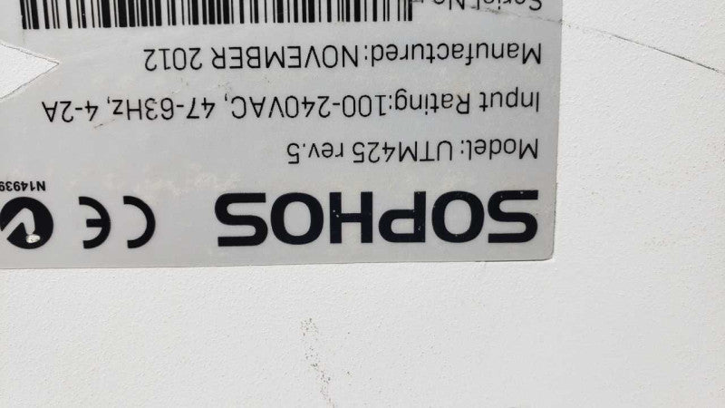 Sophos UTM 425 rev.5 Firewall Factory Reset _