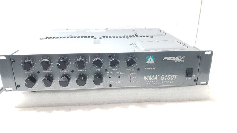Peavey MMA 8150T 8 Channel Modular Mixer/Amplifier, Powers on, AS-IS _