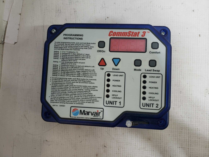 Marvair S/04581 Commstat 3 Controller AR2401-2-LF [