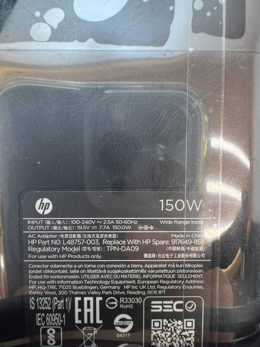 Genuine HP 150W(7.7A) Blue Tip Power Adapter MODEL:L48757-003 -