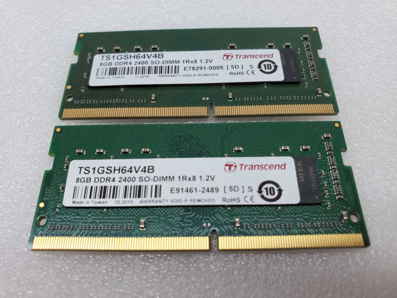 Trascend 16 GB (2x8GB) 2400 SO-DIMM 1Rx8 (