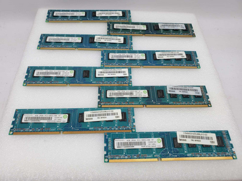 32GB Kit (8x 4GB) PC3-10600U RAM Memory - Ramaxel (