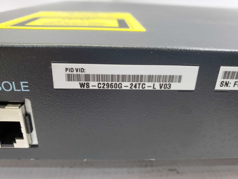 Cisco Catalyst  WS-C2960G-24TC-L 24 Port 10/100/1000 Gigabit Switch_reset )