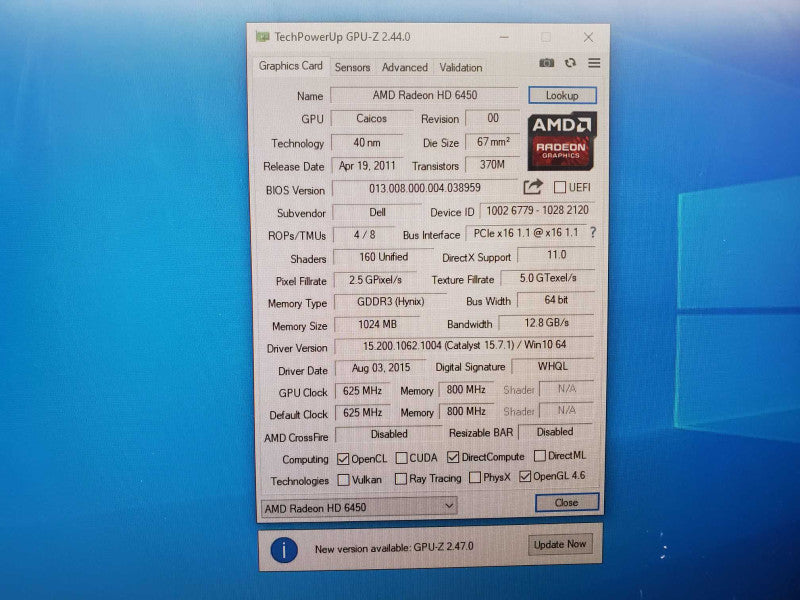 AMD Radeon HD 6450 1GB VRam Graphic Card (