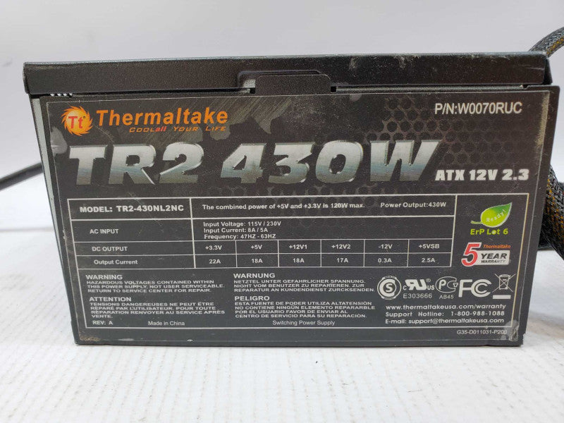 Thermaltake TR2-430NL2NC 430W Power Supply (