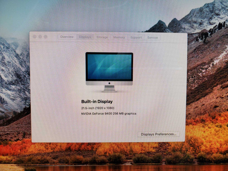 Apple iMac 21.5\\" Late 2009 A1311 Duo E7600 @3.06GHz 4GB 500GB 9400 256M )
