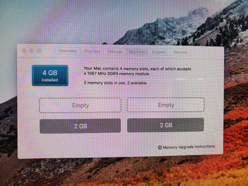 Apple iMac 21.5\\" Late 2009 A1311 Duo E7600 @3.06GHz 4GB 500GB 9400 256M )