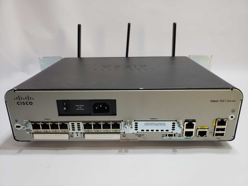 CISCO 1941W-A/K9 GIGABIT SECURITY Wireless ROUTER with Rack Mount Ear [