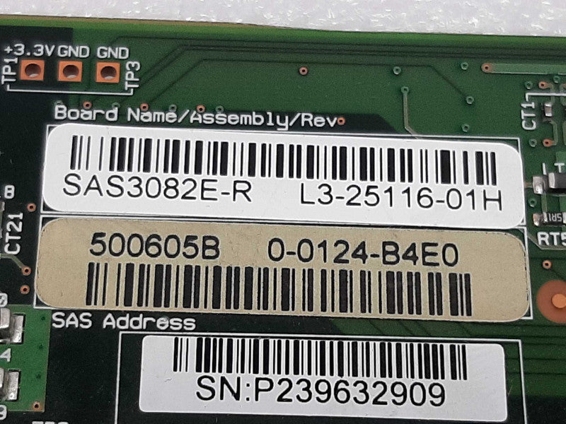 LSI Corporation SAS3082E-R/ L3-25116-02A Raid Controller Card ~