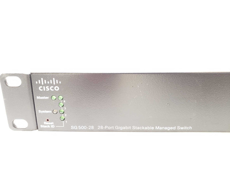 Cisco SG500-28 28 Port Gigabit Stackable Managed Switch SG500-28-K9, Rack Ears _