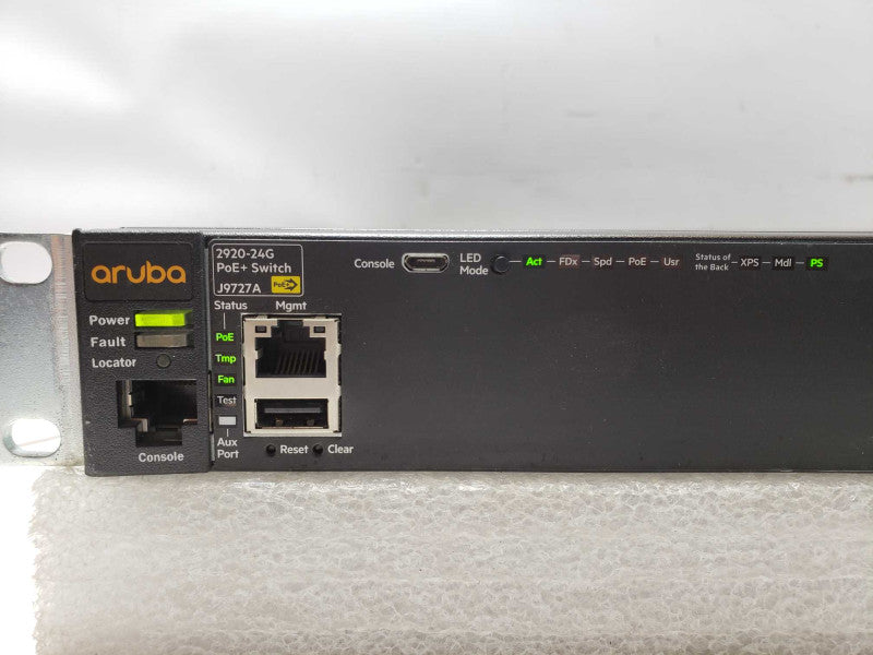 Aruba J9727A 2920-24G-POE+ Gigabit Network Switch + 4 SFP Ports  _