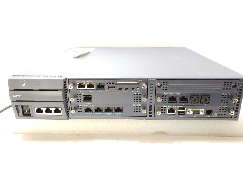 NEC SV8100 CHS2U-US W/ CD-CP00 CD-PRTA CD-16DLCA CD-8DLCA CD-VM00 ASIS SEE _