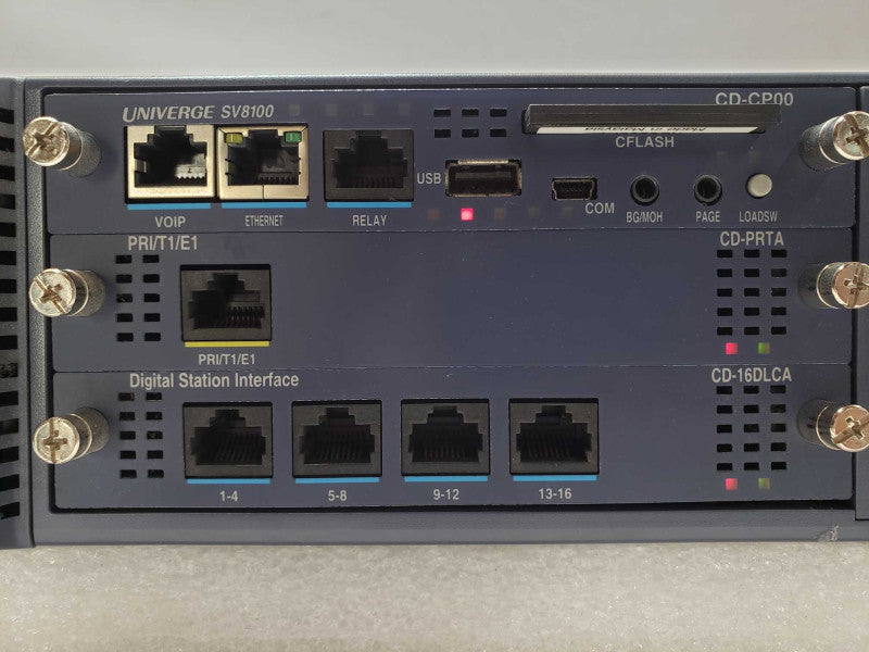 NEC SV8100 CHS2U-US W/ CD-CP00 CD-PRTA CD-16DLCA CD-8DLCA CD-VM00 ASIS SEE _