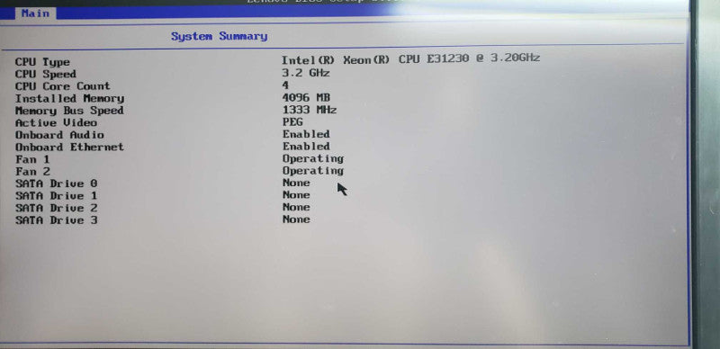 Lenovo E30 workstation Xeon E3-1230 @ 3.20ghz / 4gb ram / GT 720 GPU #