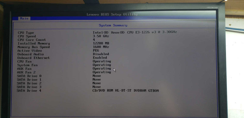 Lenovo TS140 Workstation Xeon E3-1226 V3 @ 3.30ghz / 12gb ram / FirePro W2100 #