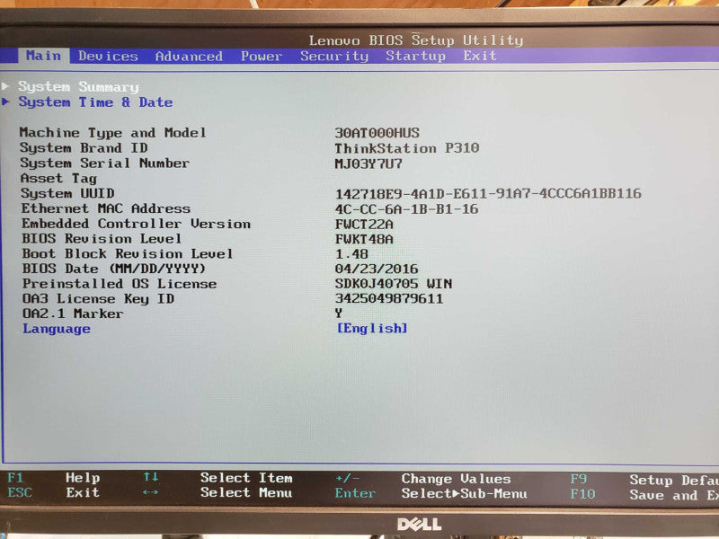 Lenovo ThinkStation P310, Core I5-6600 3.3GHz, 8GB DDR4, 1x HDD Tray _