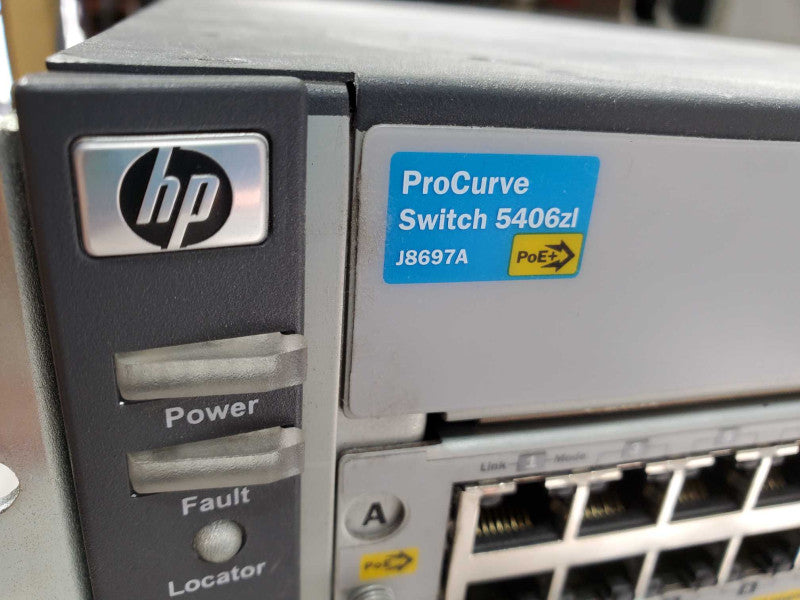HP ProCurve 5406zl Fully Configurable Switch Configuration w/3x J8702 1xJ9534 )