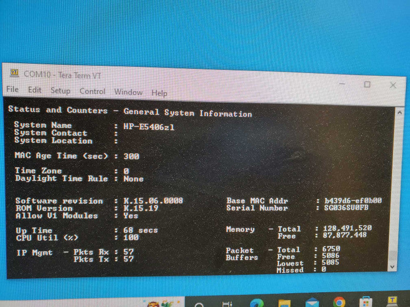 HP ProCurve 5406zl Fully Configurable Switch Configuration w/3x J8702 1xJ9534 )