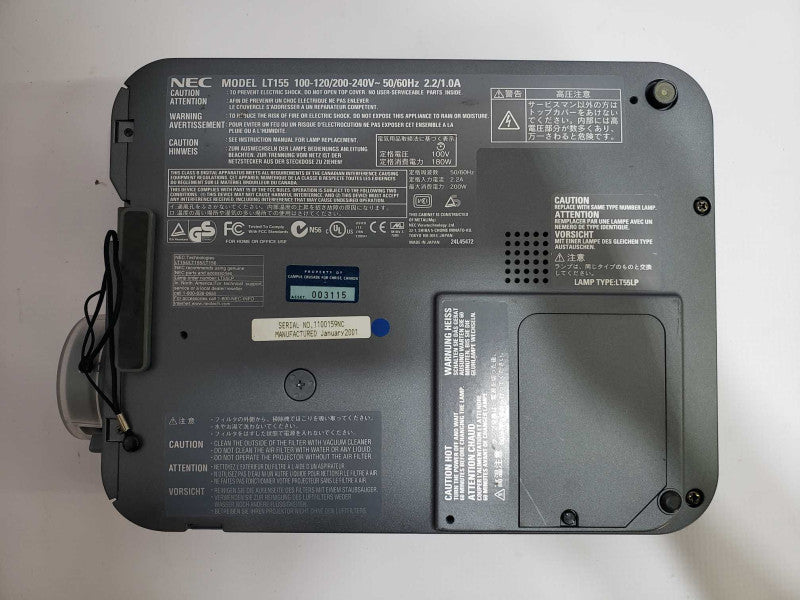 NEC LT155 Projector 200W [