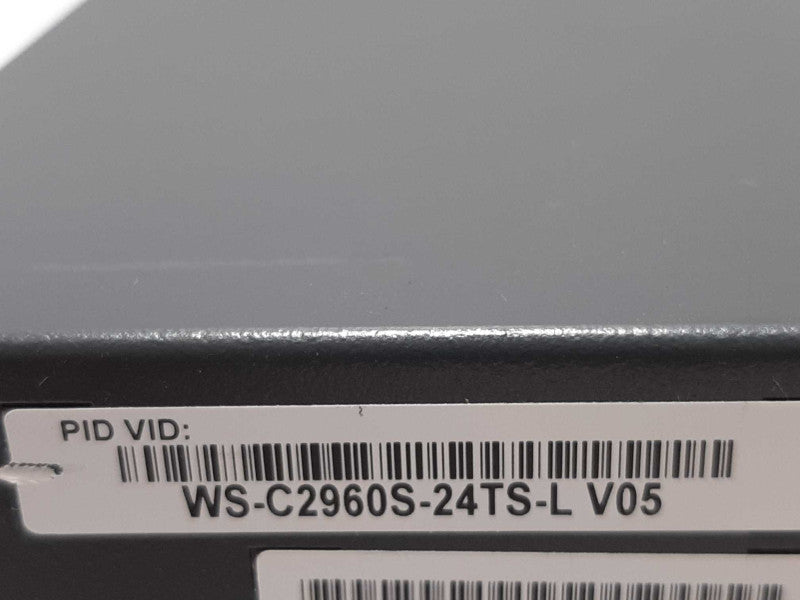 Cisco WS-C2960S-24TS-L 24 x Ports, 4 x SFP LAN Lite Switch, FACTORY RESET ~