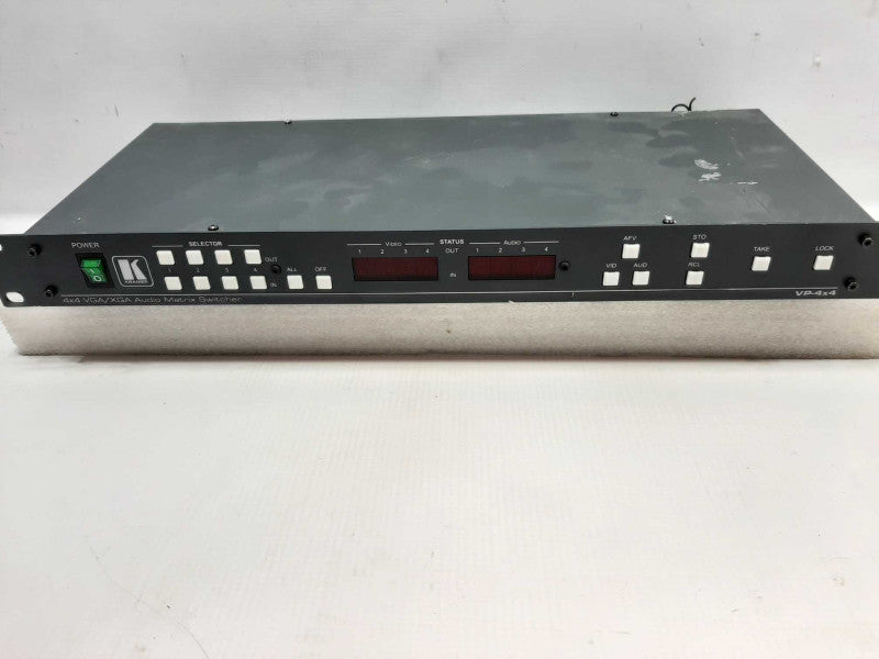 Kramer VP-4X4K 4X4 UXGA Graphics Video & Balanced Audio Matrix Switcher ~
