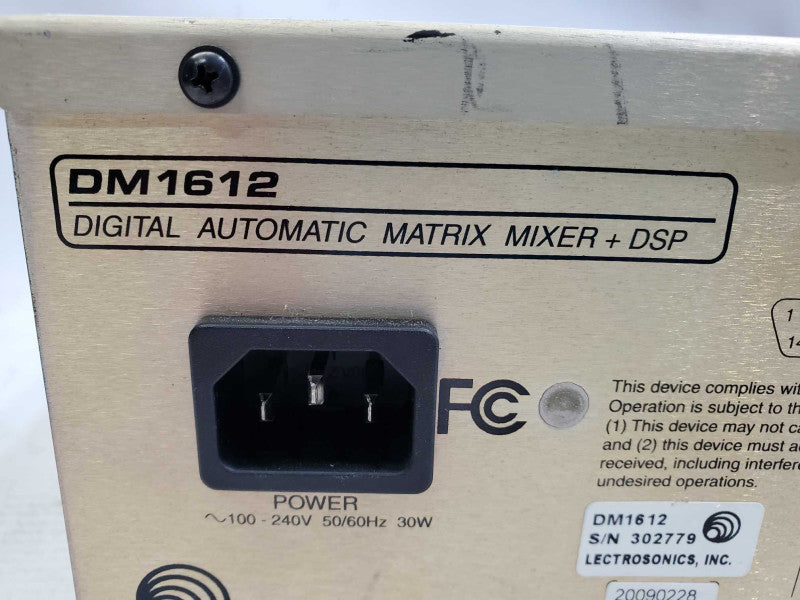 Lectrosonics DM1612 Digital Automatic Matrix Mixer )